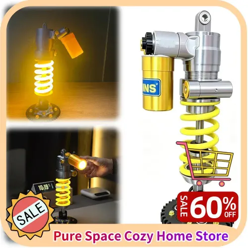 For OHLINS Motorcycle Shock Absorber Lamp DIY Cool Ambient Lighting Car interior decorative accessories ornaments