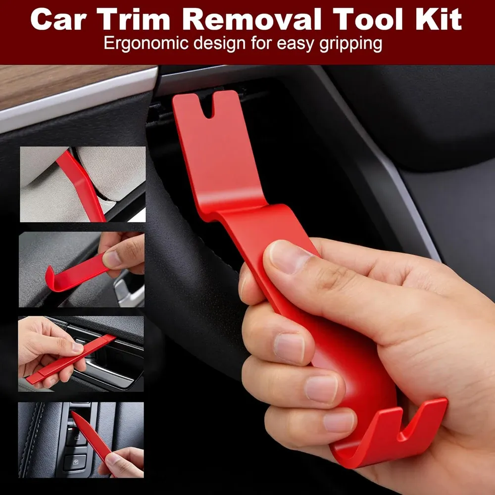 7Pcs Auto Trim Removal Tool Kit Plastic Trim Removal Pry Tool Panel Clip Removal Pliers Trim Removal Tools for Car Body Door