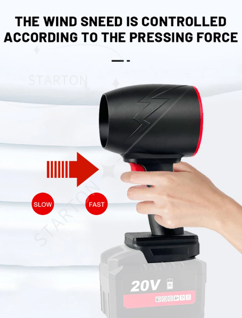 Brushless Motor Thrust 2300g Car Wash Air Gun Dryer 1100W Car Violent Air Blower Powerful Handheld Turbo Jet Fan High Speed 64mm