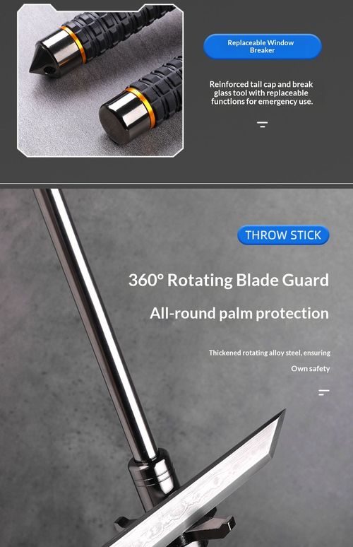 Defensive Telescopic Baton — 3-Section Collapsible Stick, Portable Self-Defense Tool, Vehicle Emergency Window Breaker, Tactical Impact Weapon, Survival Mace