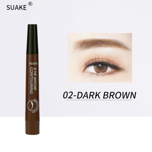 5pcs 5 colors waterproof eyebrow pencils 4 prong eyebrow pencils long-lasting natural dark brown liquid eyebrow pencil set