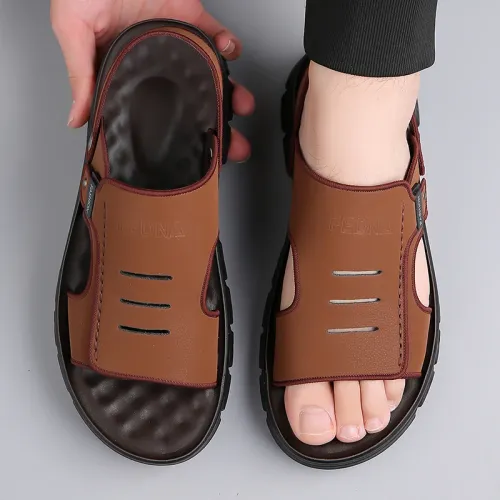 Men's Summer Comfortable Anti-Slip Wear-Resistant Beach Sandals Flip Flops