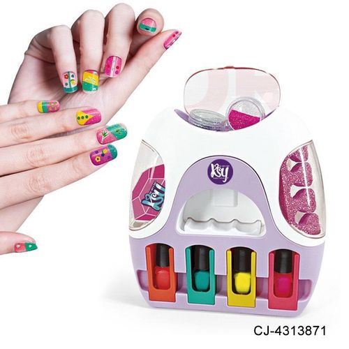 Electric Nail Dryer Washable Nail Polish Princess Girls Accessories Set