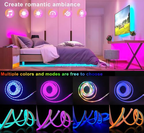 Smart Controllable RGB Neon Chasing Lights