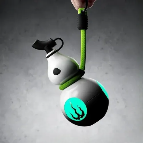 10000 mAh large-capacity fast charging gourd mobile power supply with its own telescopic cable, retro style and Guochao free