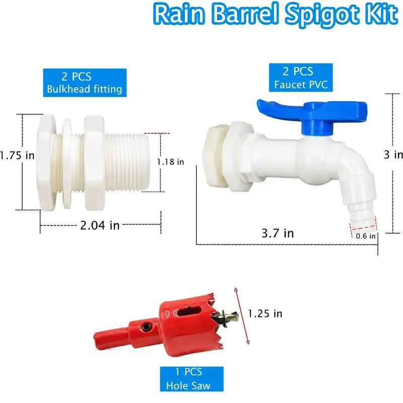 Outdoor Water Tank Barrel Faucet & Spout – 1-2-Inch (DN15) Frost-Resistant Tap Accessory