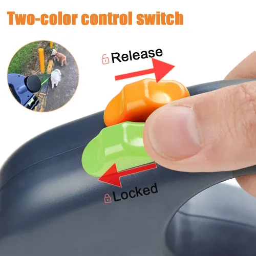 Retractable Dog Leash For Small Dogs Reflective Dual Pet Leash Lead 360 Swivel No Tangle Double Dog Walking Leash With Lights