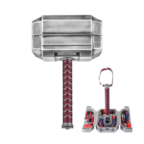 Multifunctional Hand Operated Thor's Hammer Tool Box Set with Hex Wrench Household Repair Kit