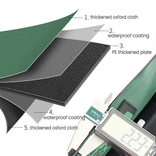 13 16 18 - inch tool bag, strong and multifunctional 1680D Oxford cloth electrician bag, multi-pocket anti-fall storage bag