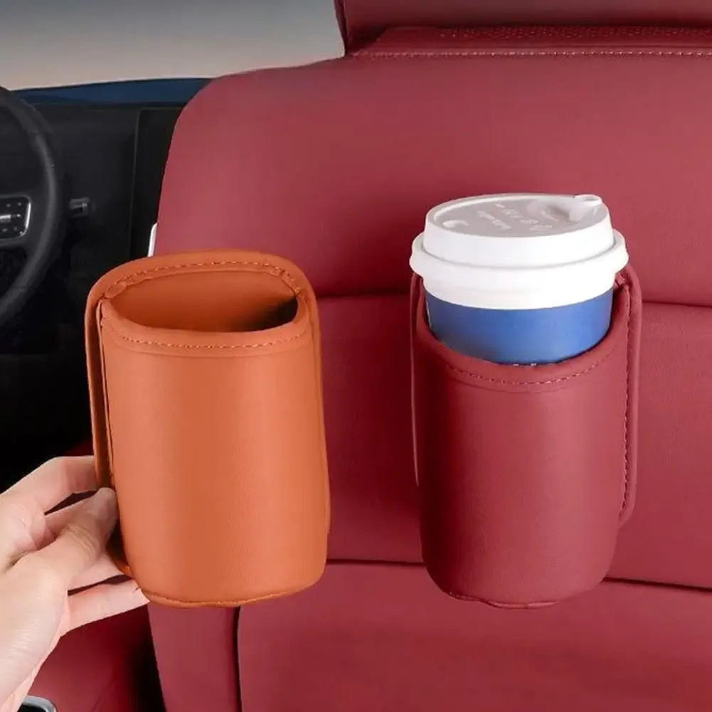 2Pcs Universal Car Door Cup Holder Box Back Clip Design Drink Rack Storage Bin Car Seat Back Water Cup Box Organizer Pocket