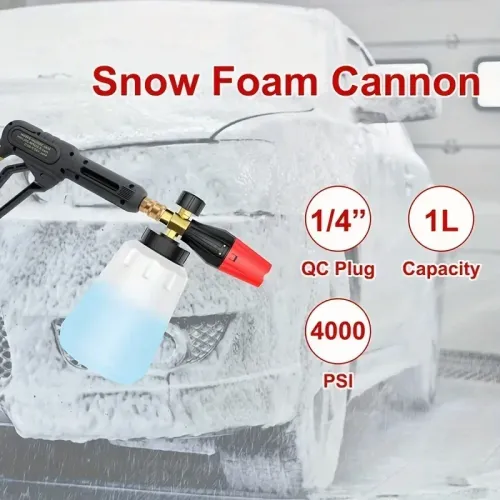 High Pressure PA Foam Cannon Adjustable Foam sprayer Snow Foam Gun Car Washing Accessories Cleaning Kit for Pressure Washers
