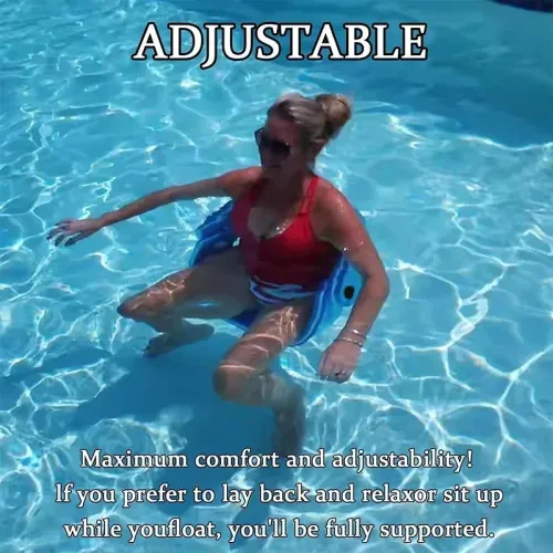 60cm Water Recliner 3 in 1 Foldable Non Inflatable Foam Floating Lounger Chair Safety Swimming Tools Swimming Accessories