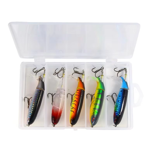 3pcs Whopper Plopper Minnow Fishing Lure 13g Crankbaits Fishing Artificial Hard Bait Wobbler Rotating Tail Fishing Tackle