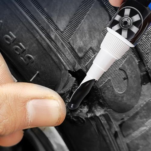 Weatherproof, flexible tire repair adhesives