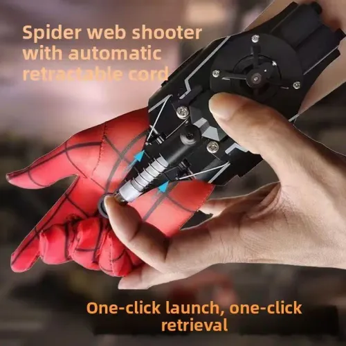 Marvel Legends Spiderman Web Shooters Toy Spider Man Wrist Launcher Cosplay Peter Parker Accessory Prop Gloves