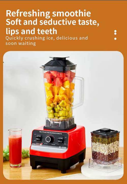 2000W Heavy Duty Commercial Blender Fruit Mixer Juicer Food Processor Ice Smoothies Blender High Power Juice maker Crusher 220V