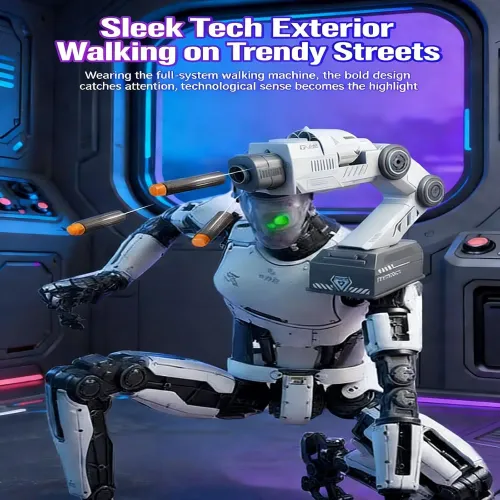 Smart Tracking Foam Blaster Gun Toy AI Somatosensory Control Role-Playing Robot Arm