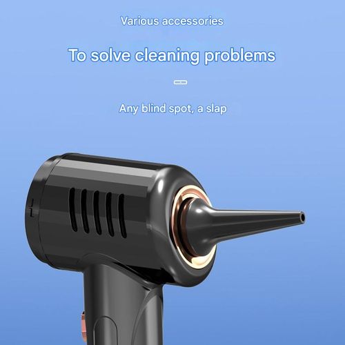 Portable car vacuum cleaner, small size, detachable head, easy to store car cleaning tools