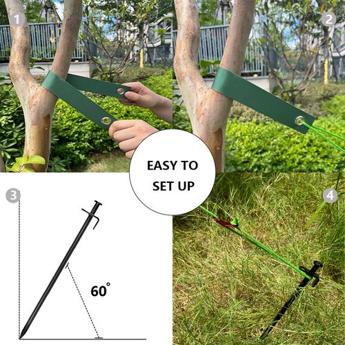 Stump Kit Tree Bag with Locking Ring Heavy Duty Steel Stump and Support Kit Protection