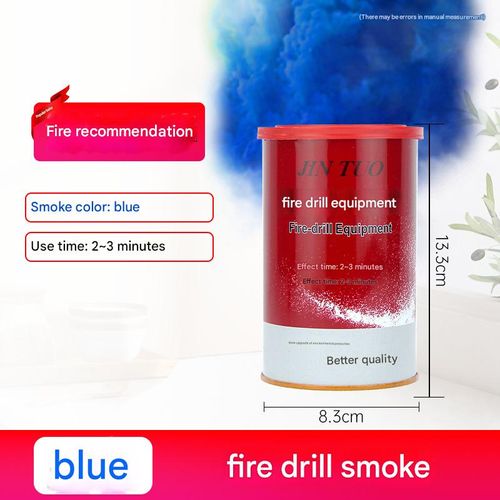 White, orange, black, red, yellow, red, stage fire drill, smoke tank drill, outdoor drill