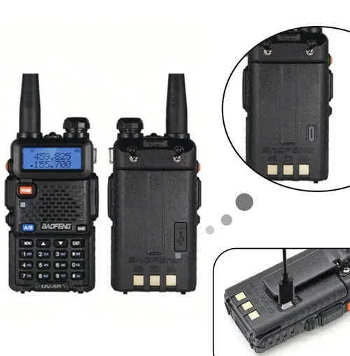 Two handheld high-power dual band FM outdoor intercoms