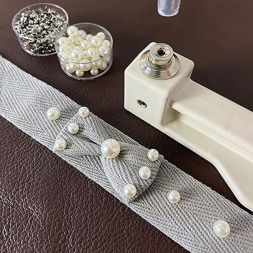 Pearl Setting Machine Hand Press DIY Craft Accessories with Beads Screw Heads