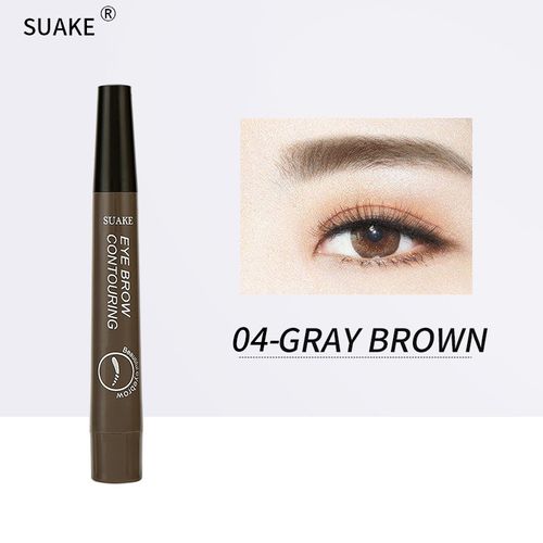5pcs 5 colors waterproof eyebrow pencils 4 prong eyebrow pencils long-lasting natural dark brown liquid eyebrow pencil set