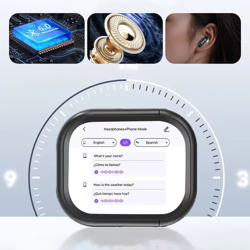 Translation headphones, HIFI sound quality wireless headphones