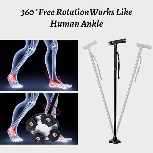 Multifunctional Folding Elderly Cane