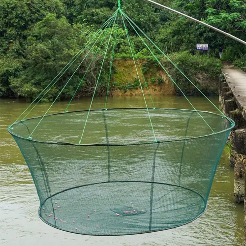 Open folding lifting net, carrying zither, fish bag, round shrimp net, fishing gear, fishing net