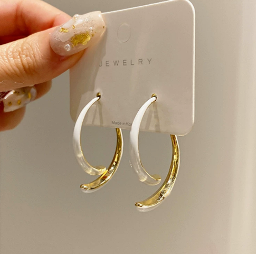 4 pcs Stainless Steel Metal Line Stud Earrings for Women Color  Geometric Earrings Jewelry