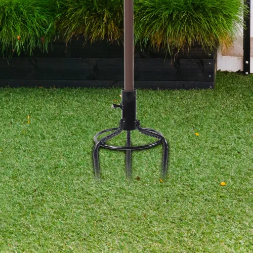 Umbrella Sand Anchor Insert No Dig Parasol Base Mount for Garden Lawn Beach Umbrella Stake Metal Beach Umbrella Base