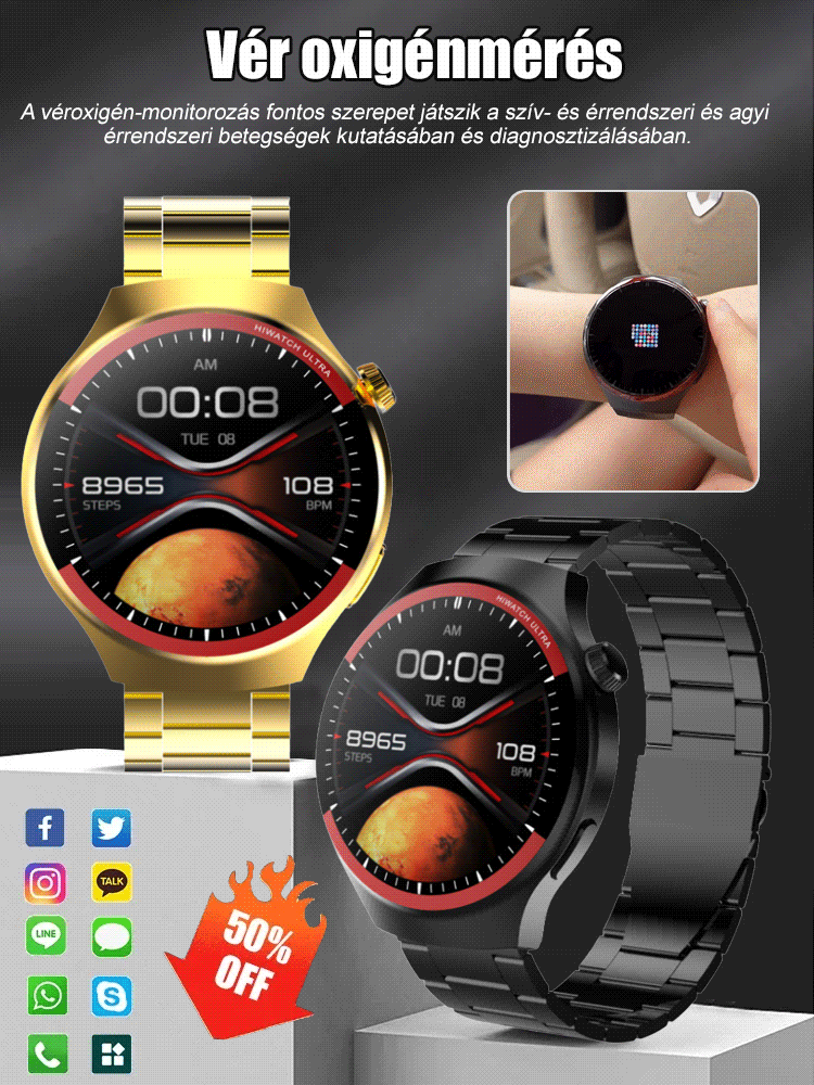 WATCH4PRO Space Exploration Round Screen Smartwatch