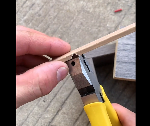 1PC 8 Inch 90 Degree Aluminum Alloy Frame-Folding Pliers V-Groove Edge Banding Woodworking Tool DIY Bending Frames Notch Cutter