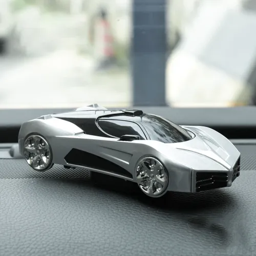 Car Shaped Phone Holder 3-in-1 Simulation Aromatherapy Ornament with Parking Phone Numbers for Navigation Car Office Desk Decor