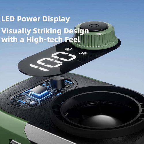 Waist Fan Mini Rechargeable Portable Fan with 10000mAh Power Bank USB Fan Wireless Fan for Sports Outdoor Working