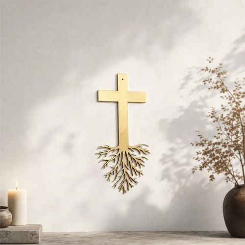 Retro-Wandkreuz mit