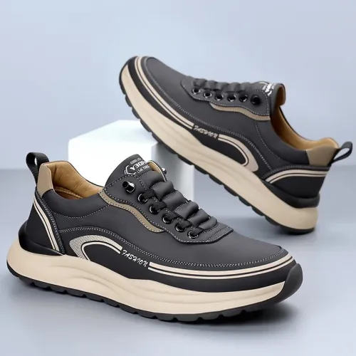 Mens Leather Slip On Loafers Comfortable Breathable Lightweight Non Slip Waterproof