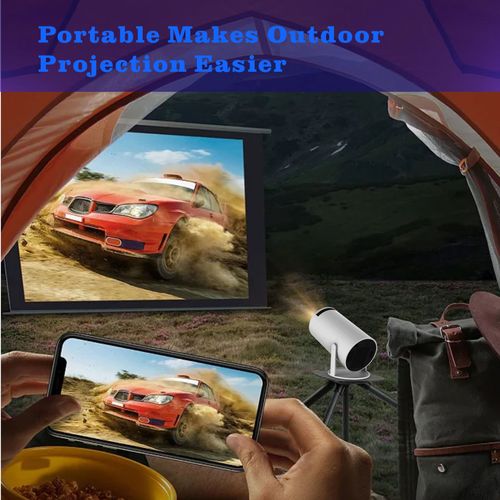 Smart HY300 Projector 1080P HDR10 4K Supported Portable Mini WiFi Bluetooth Projector with Screen Mirroring Outdoor Movie Theate