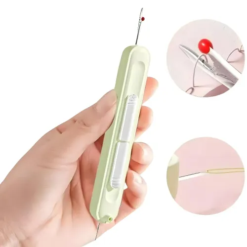 3pcs   2 in1 Needle Threader Hand Sewing Tools Multi-function Threader Stitch Insertion Sewing Needle Changer Thread Device Hand Machine
