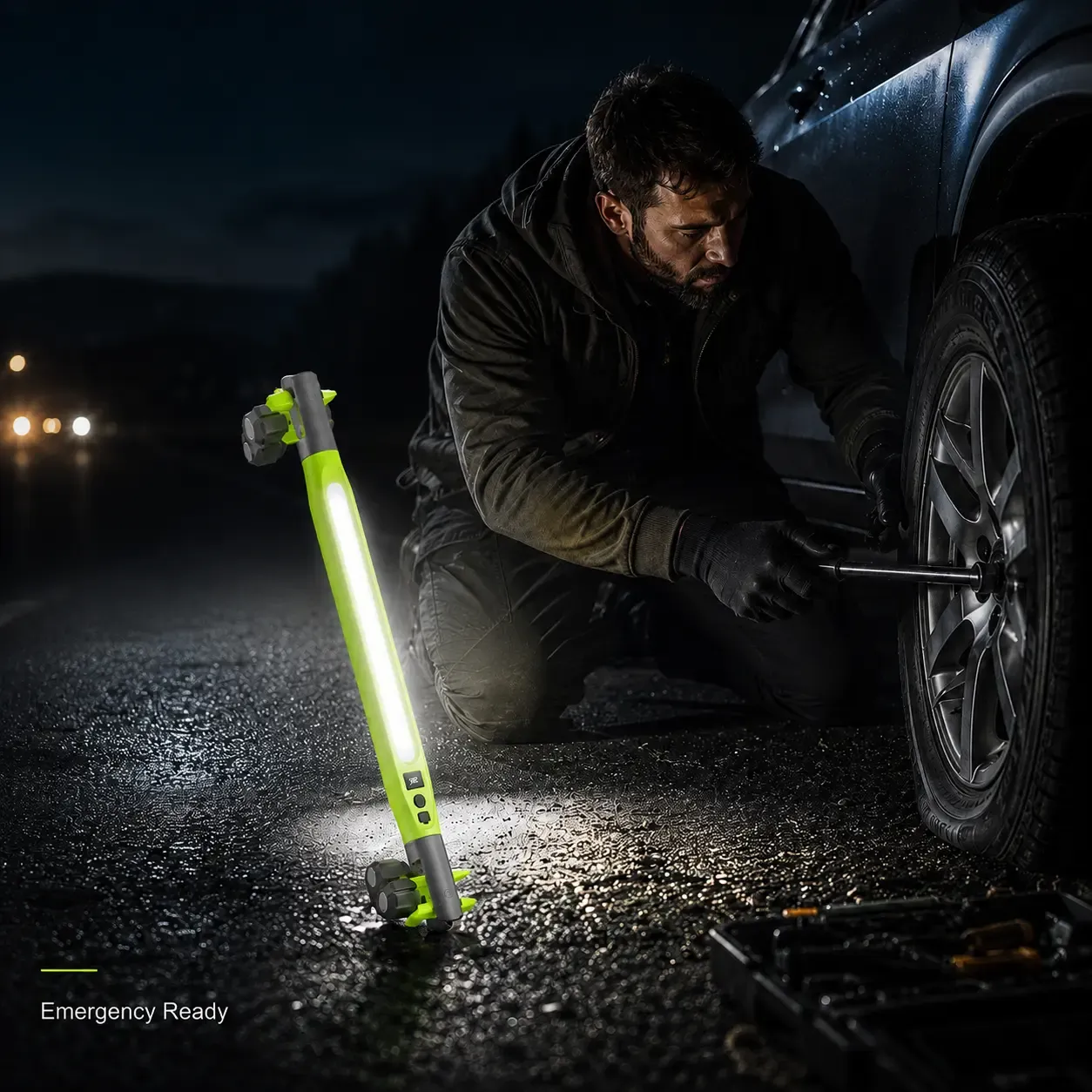 Rechargeable COB Work Light, USB-C Magnetic LED InspectionLight with Hook & Clamp