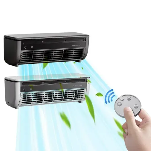 Mini Wall-Mounted Air Conditioner - Ice Mist Particle Cooling for Kitchen, Bathroom, & Bedroom