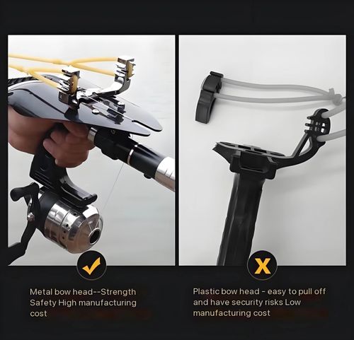 Super powerful fishing slingshot and arrow catapult kit with fishing line