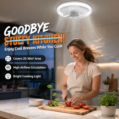 2-in-1 E27 ceiling fan with LED light, remote control, dimmable, intelligent fan light 50W Acrylic White Crystal Diamond