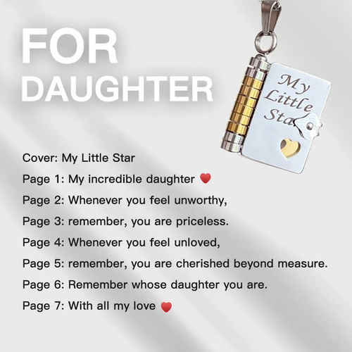 ❤️‍🔥✨My Little Star Book Necklace for Daughter or Son