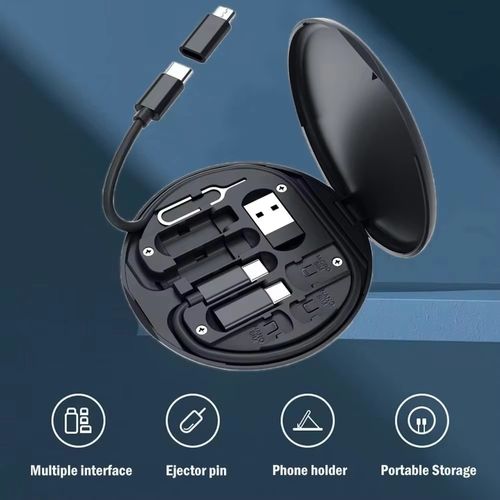 TechMate (5 in 1 Charger, SIM Tool & Holder)