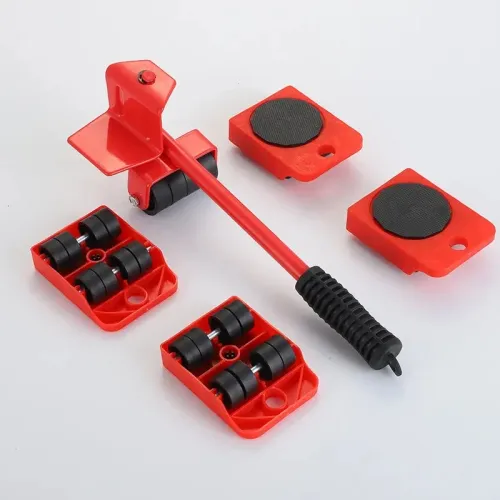 5Pcs Heavy‑Duty Multi‑Purpose Furniture Moving Rollers Easy‑Glide Lifting & Shifting Tools for Household Items