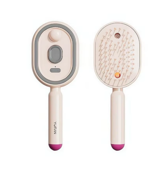 Multi Functional Spray Massage Hair Comb Detangling Brush With Sprayer And Red Light Therapy For Scalp Massage Daily Hair Care