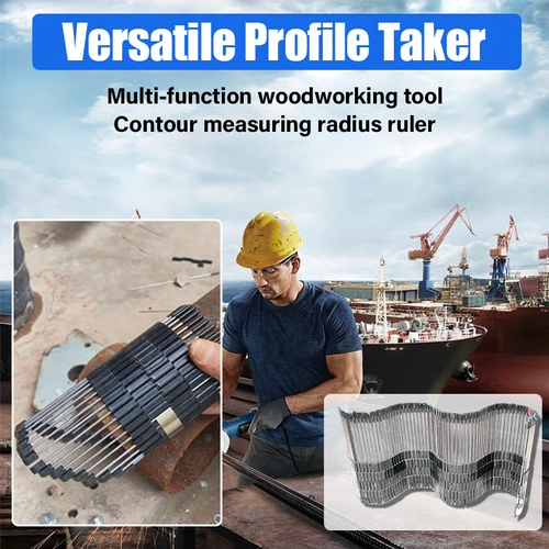 🔥 All-purpose Contour Gauge Fitting Tool for Pipe & Home Renovation Precision Marking, Cutting