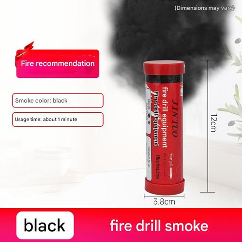 White, orange, black, red, yellow, red, stage fire drill, smoke tank drill, outdoor drill
